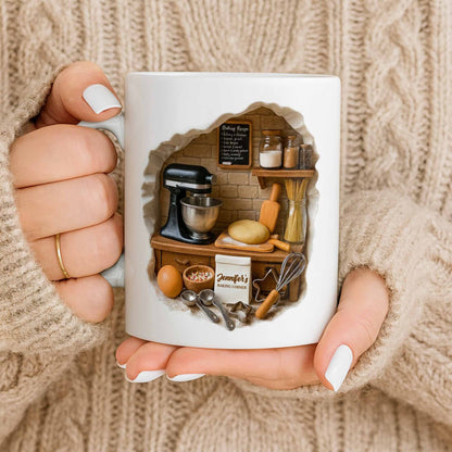 Create Your Own Cozy Baking Corner - Personalized Custom Coffee Mug - COOK026_MG
