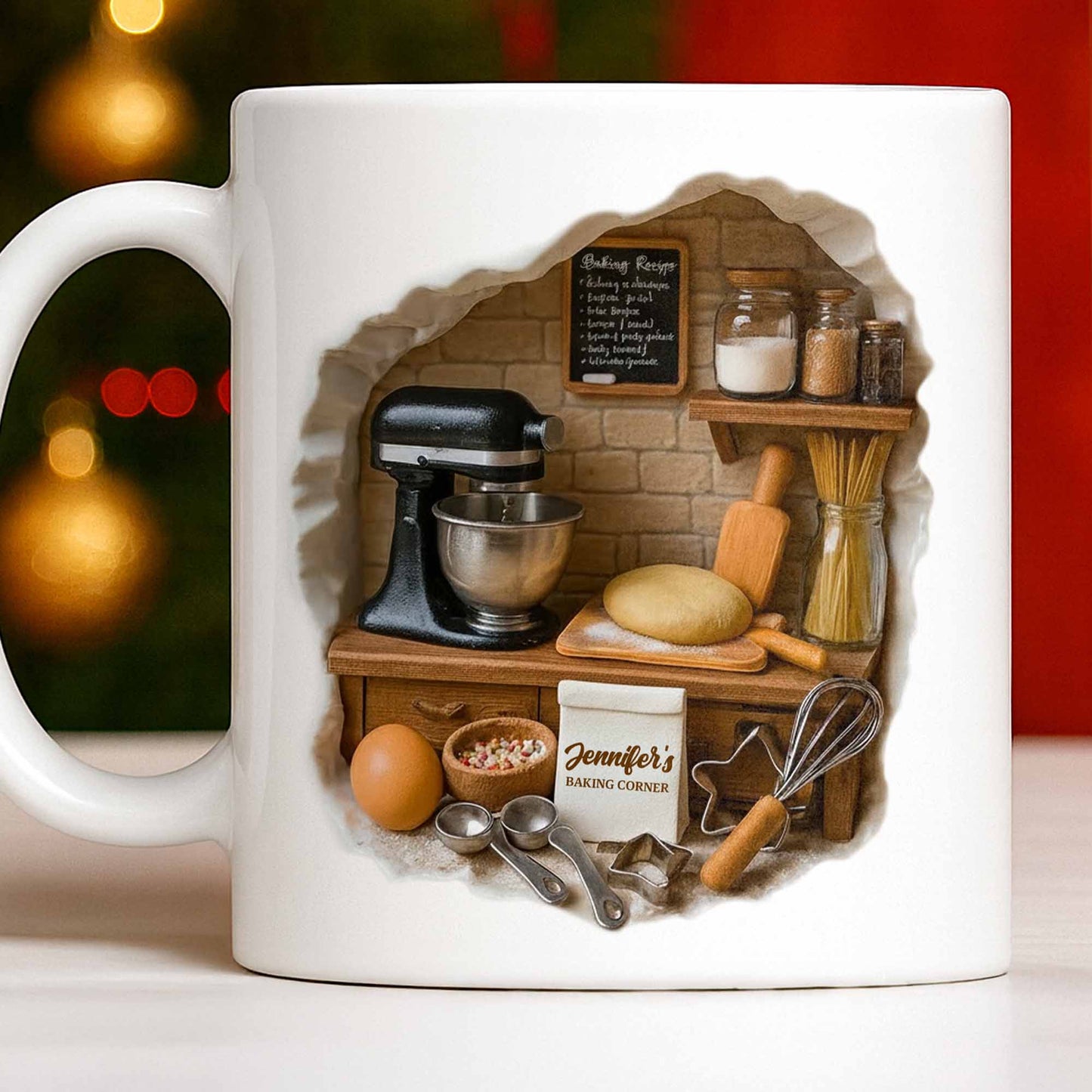 Create Your Own Cozy Baking Corner - Personalized Custom Coffee Mug - COOK026_MG