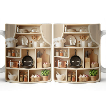 Customize With Your Name, Kitchen Essentials Mug - Personalized Custom Coffee Mug - COOK028_MG