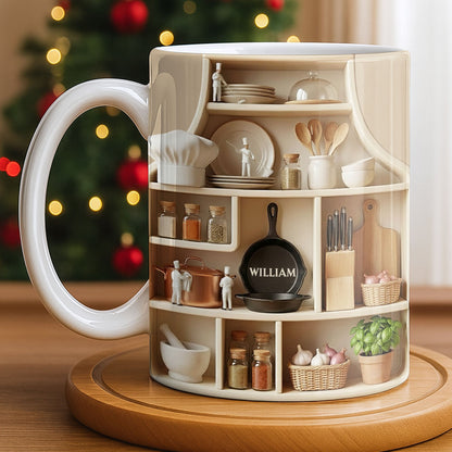 Customize With Your Name, Kitchen Essentials Mug - Personalized Custom Coffee Mug - COOK028_MG