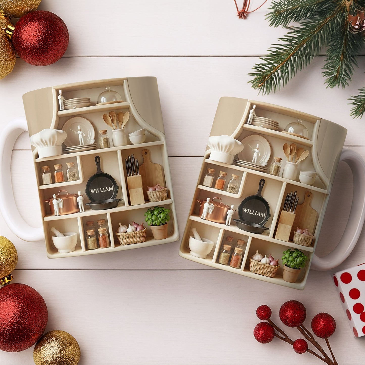 Customize With Your Name, Kitchen Essentials Mug - Personalized Custom Coffee Mug - COOK028_MG