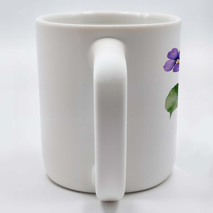 Admire The Beauty Of Pansies Every Morning - Personalized Custom Coffee Mug - CP001_MG