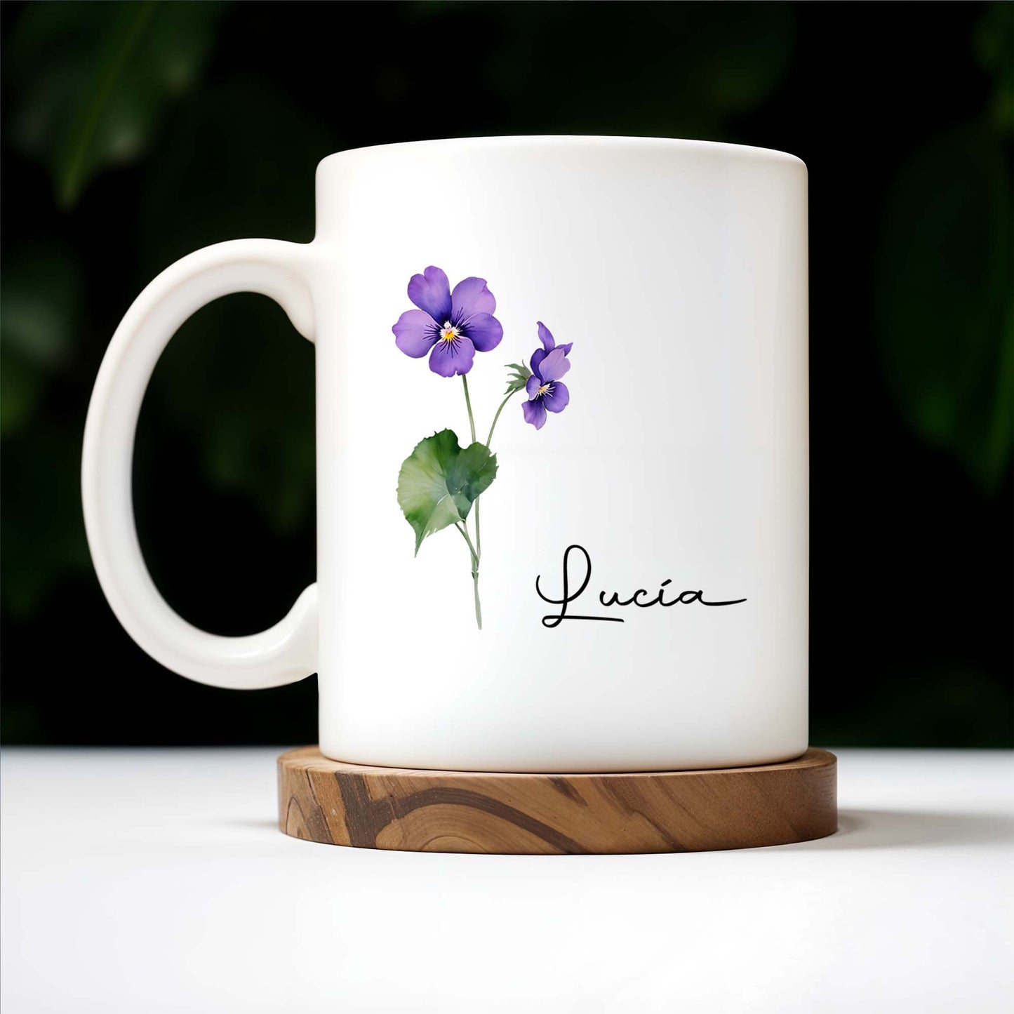 Admire The Beauty Of Pansies Every Morning - Personalized Custom Coffee Mug - CP001_MG