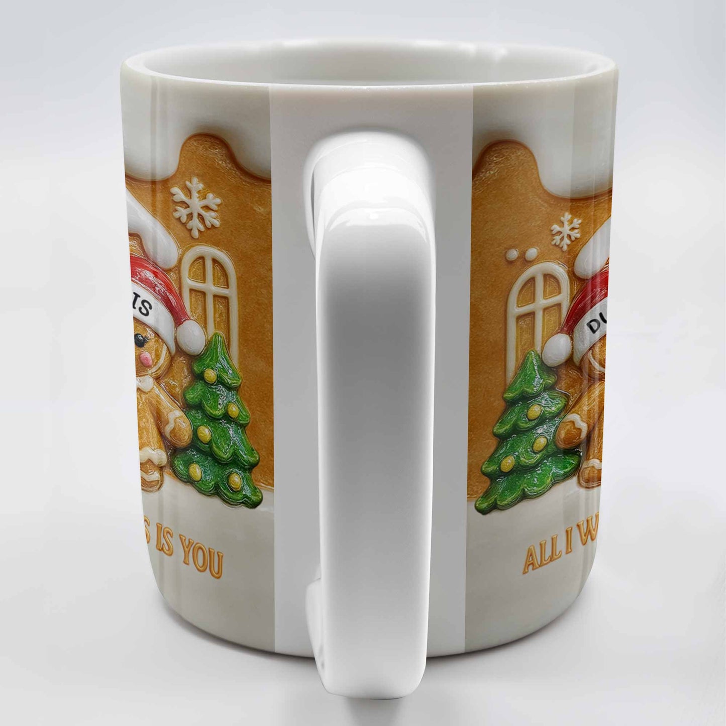 All I Want For Christmas Is You With Gingerbread Couple - Personalized Custom Coffee Mug - CPL1000_MG