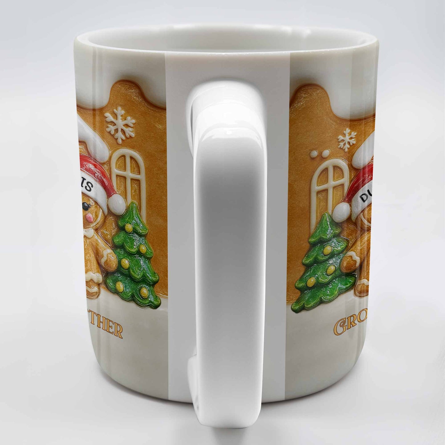 Growing Old Together Gingerbread Couple Design - Personalized Custom Coffee Mug - CPL1001_MG