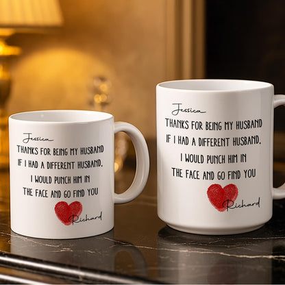 To My Wonderful Grandparents, Love Knows No Distance - Personalized Custom Coffee Mug - CPL1005_MG