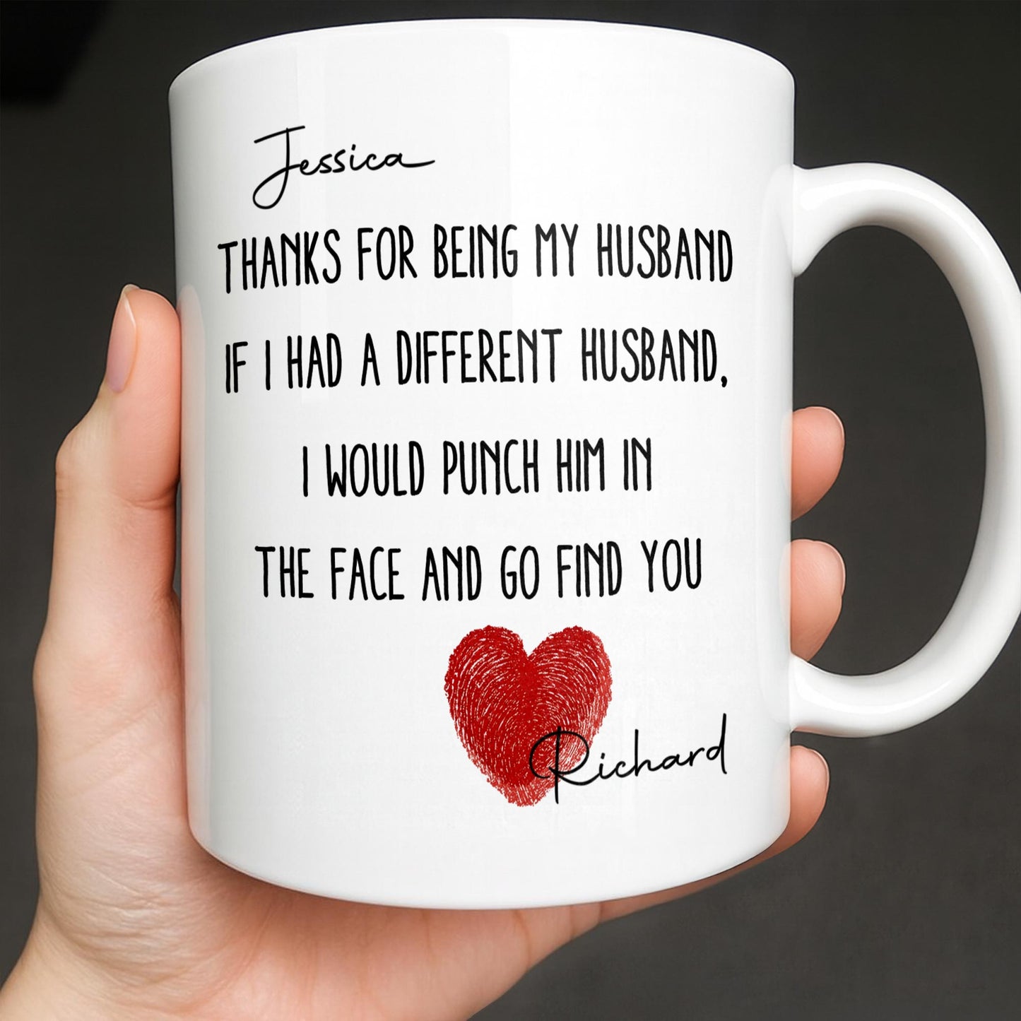 To My Wonderful Grandparents, Love Knows No Distance - Personalized Custom Coffee Mug - CPL1005_MG