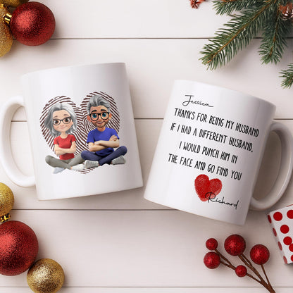 To My Wonderful Grandparents, Love Knows No Distance - Personalized Custom Coffee Mug - CPL1005_MG