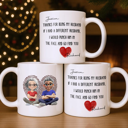 To My Wonderful Grandparents, Love Knows No Distance - Personalized Custom Coffee Mug - CPL1005_MG