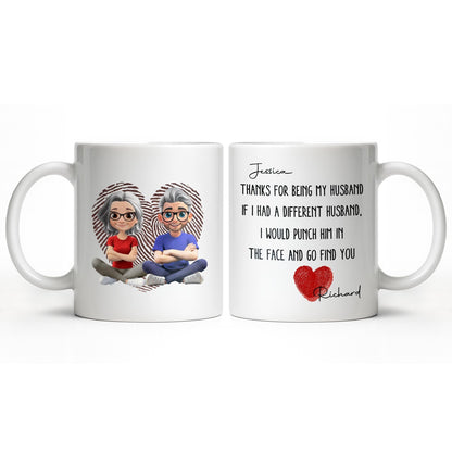 To My Wonderful Grandparents, Love Knows No Distance - Personalized Custom Coffee Mug - CPL1005_MG