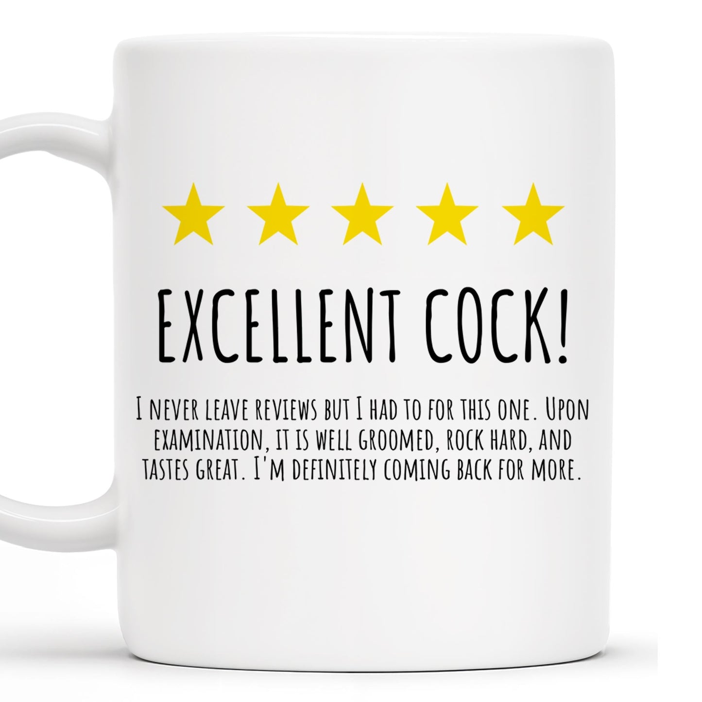 Excellent Cook Appreciation Quote With Stars And Smiley - Personalized Custom Coffee Mug - CPL101_MG
