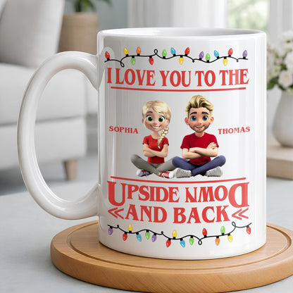 I Love You To The Moon And Back With Animated Characters - Personalized Custom Coffee Mug - CPL1032_MG