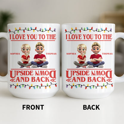 I Love You To The Moon And Back With Animated Characters - Personalized Custom Coffee Mug - CPL1032_MG