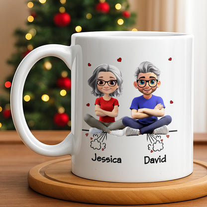 Create Your Personalized Couple Mug With Custom Characters - Personalized Custom Coffee Mug - CPL1033_MG