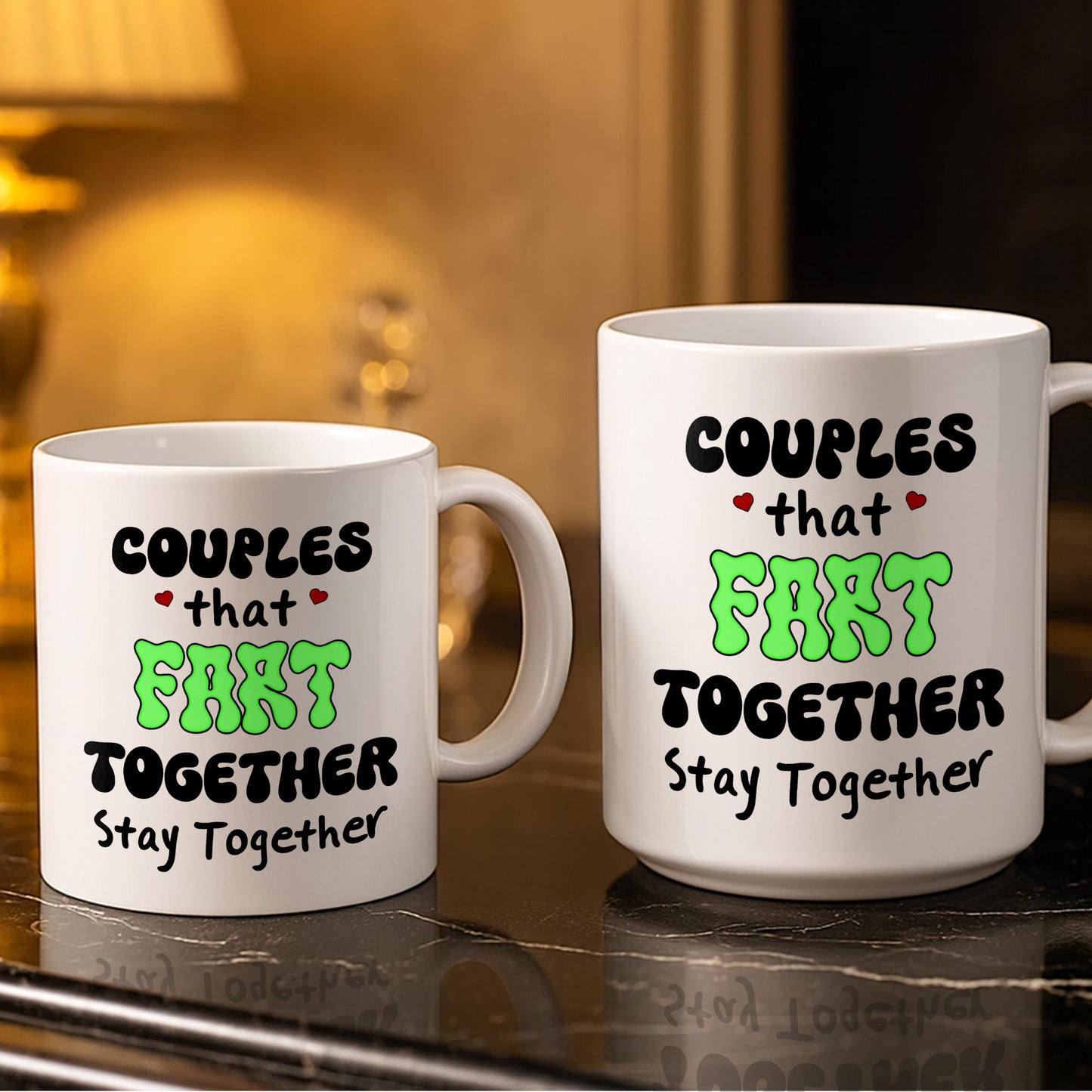 Create Your Personalized Couple Mug With Custom Characters - Personalized Custom Coffee Mug - CPL1033_MG