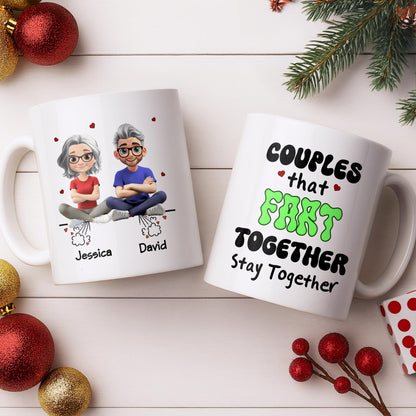 Create Your Personalized Couple Mug With Custom Characters - Personalized Custom Coffee Mug - CPL1033_MG