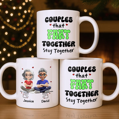Create Your Personalized Couple Mug With Custom Characters - Personalized Custom Coffee Mug - CPL1033_MG