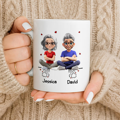 Create Your Personalized Couple Mug With Custom Characters - Personalized Custom Coffee Mug - CPL1033_MG
