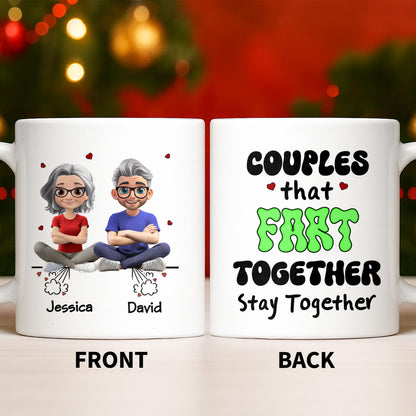 Create Your Personalized Couple Mug With Custom Characters - Personalized Custom Coffee Mug - CPL1033_MG