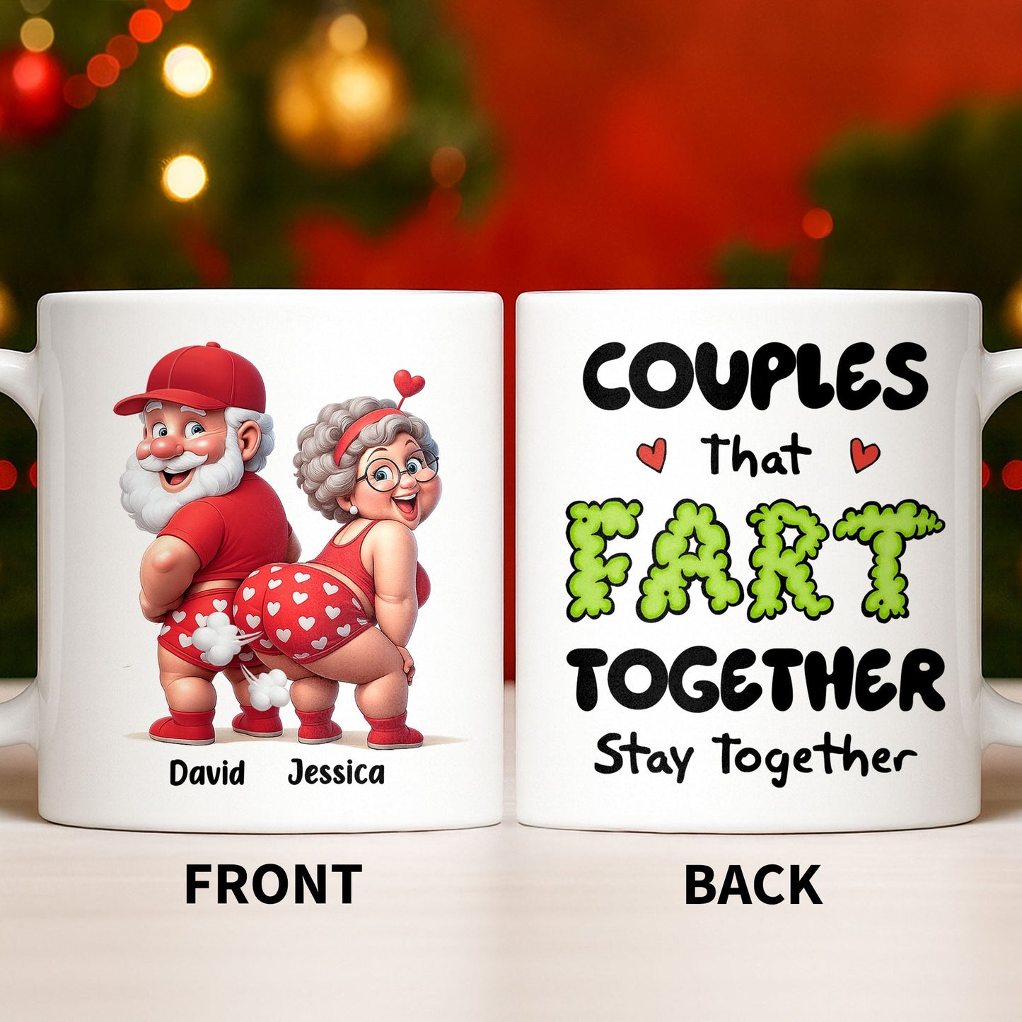 Couples That Fart Together Stay Together - Personalized Custom Coffee Mug - CPL1034_MG