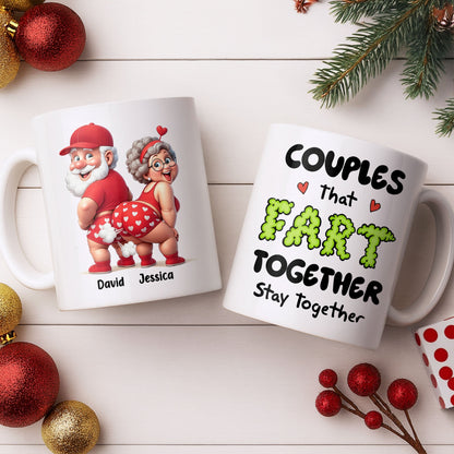 Couples That Fart Together Stay Together - Personalized Custom Coffee Mug - CPL1034_MG