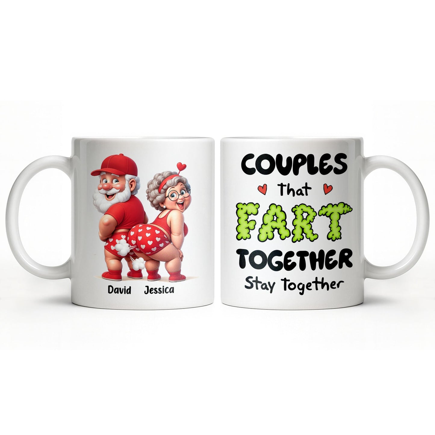 Couples That Fart Together Stay Together - Personalized Custom Coffee Mug - CPL1034_MG