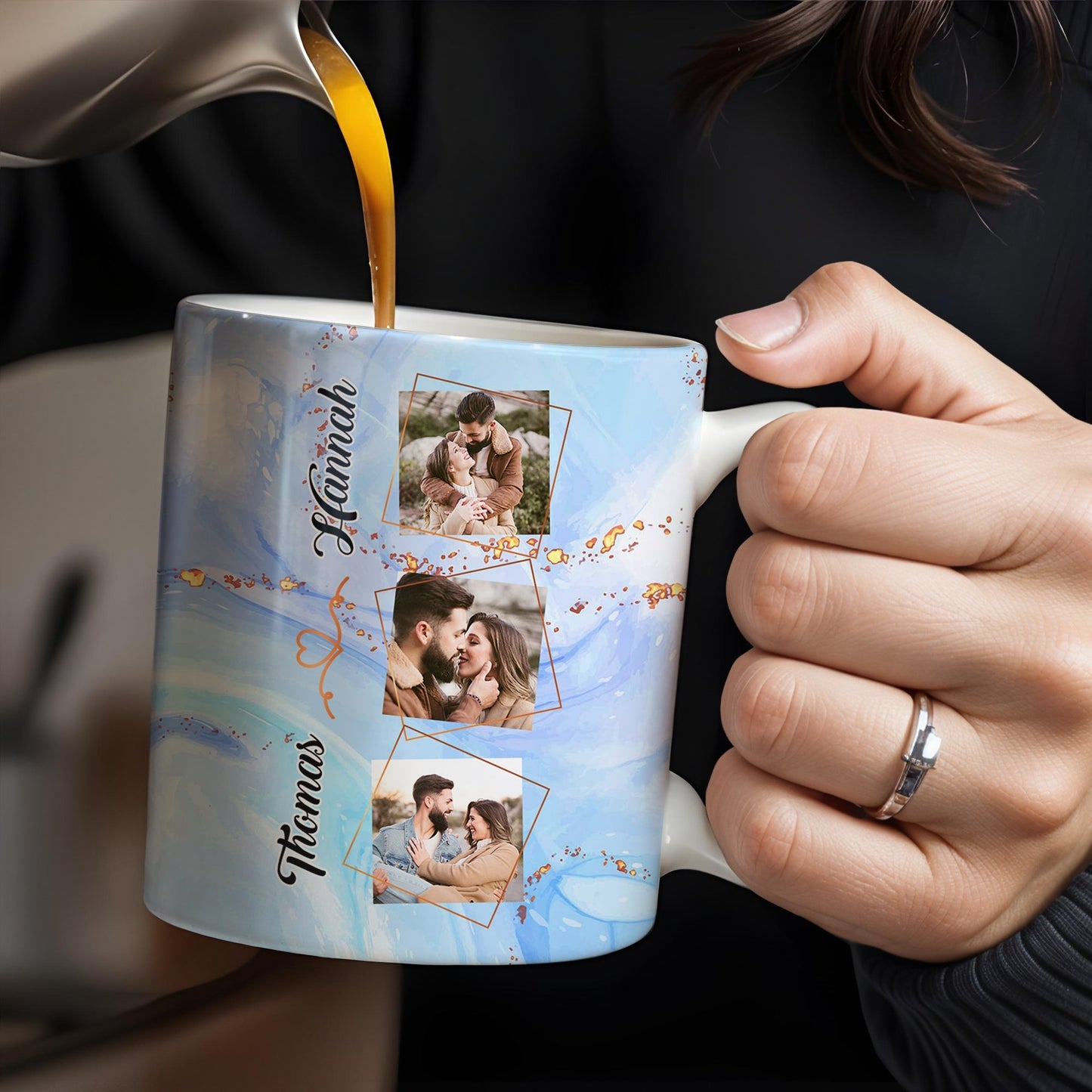 Oh Darling City Lights Bright As Your Eyes, Custom Romantic Mug - Personalized Custom Coffee Mug - CPL103_MG