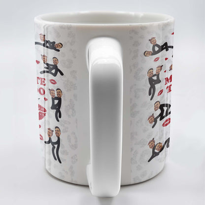 My Favorite Thing To Do Is You, Lips and Hearts Design - Personalized Custom Coffee Mug - CPL104_MG