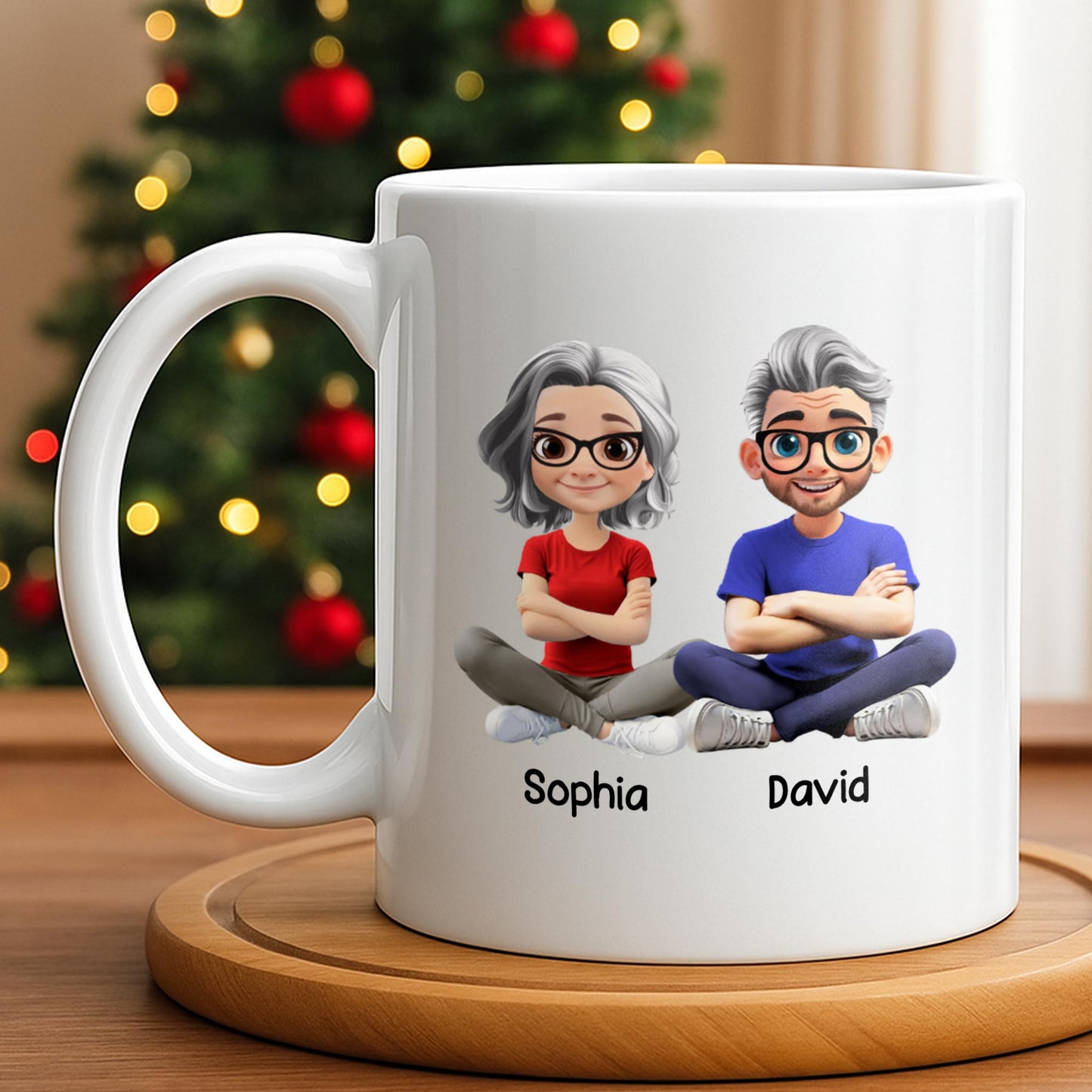 Capture Your Special Moments With A Customizable Couple Design - Personalized Custom Coffee Mug - CPL1056_MG