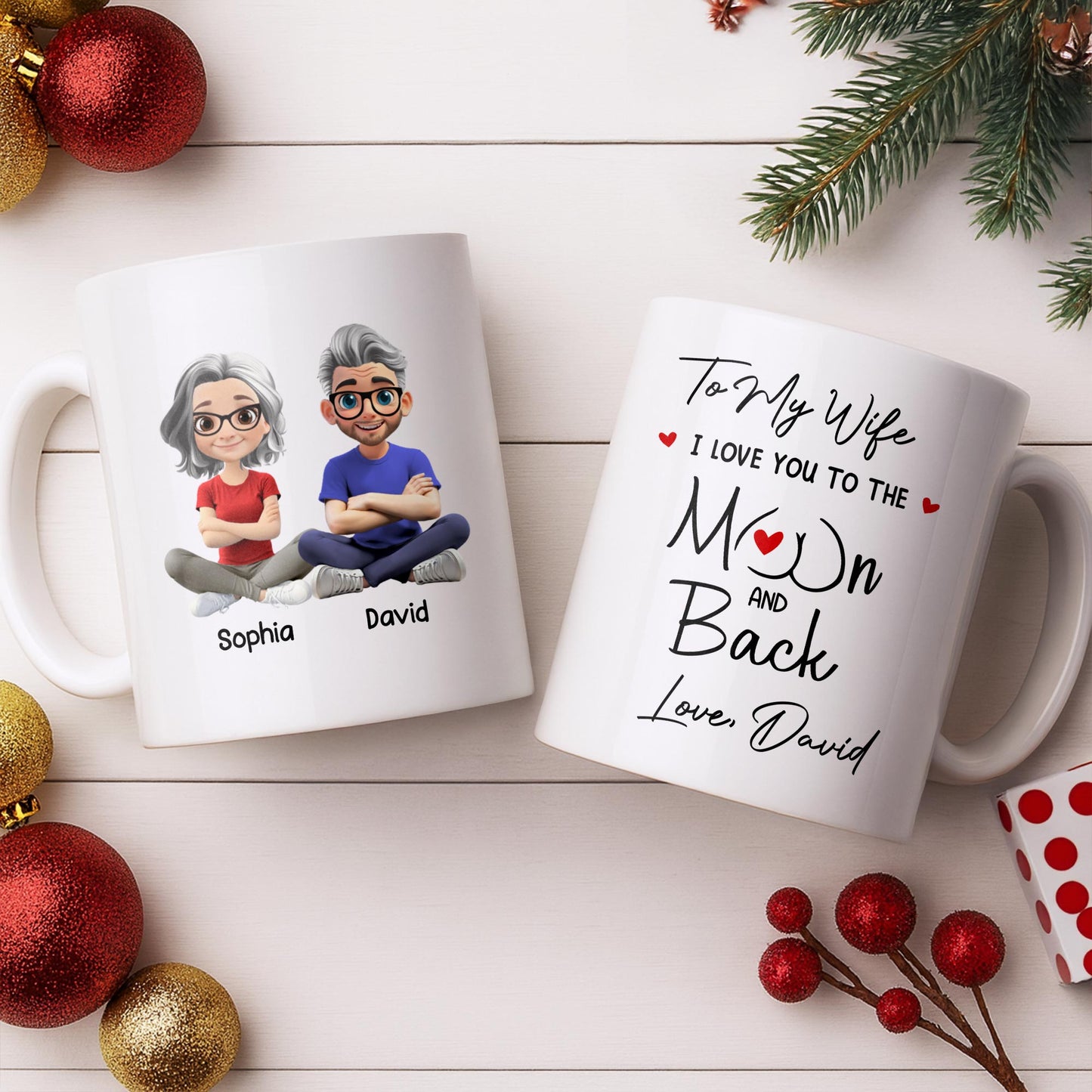 Capture Your Special Moments With A Customizable Couple Design - Personalized Custom Coffee Mug - CPL1056_MG