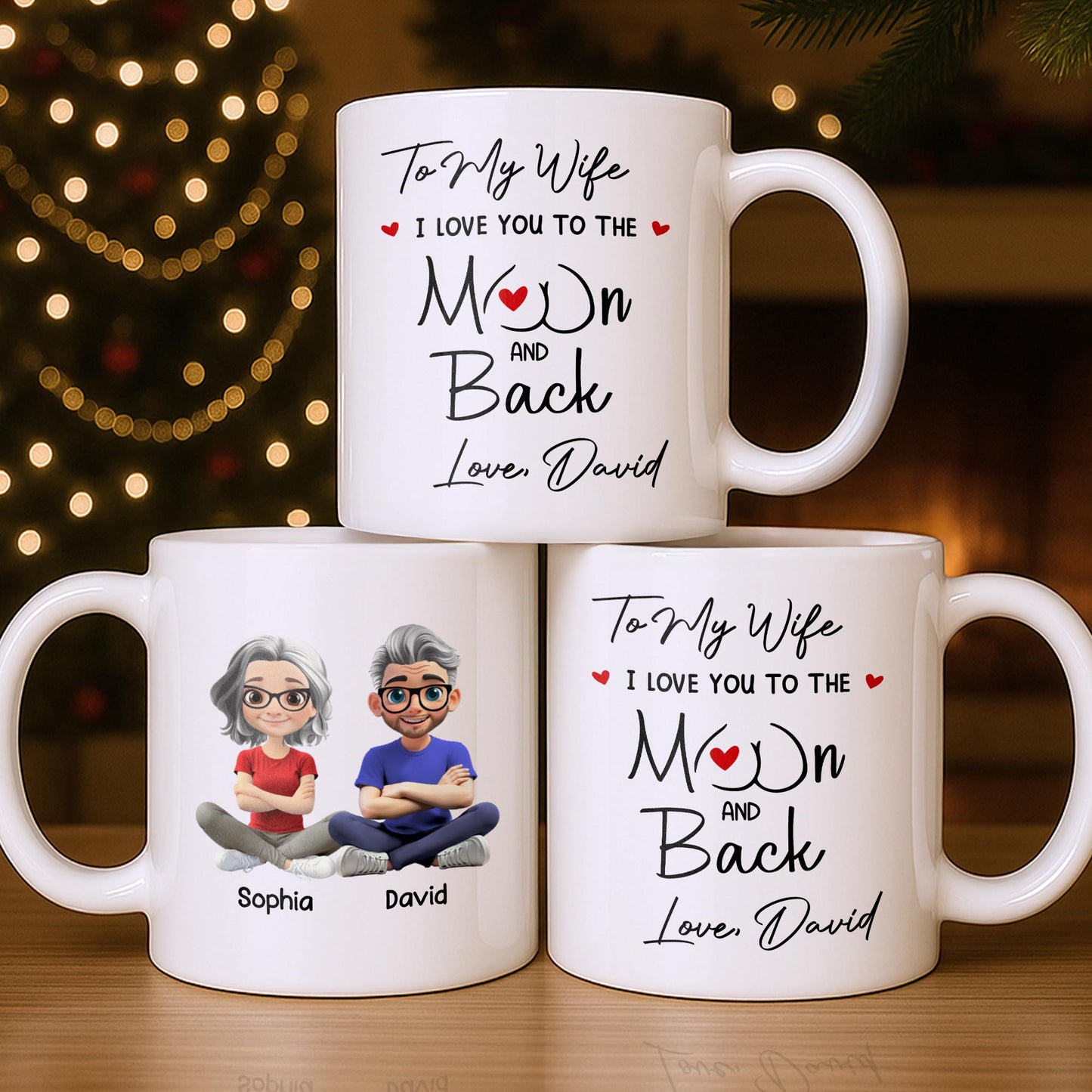 Capture Your Special Moments With A Customizable Couple Design - Personalized Custom Coffee Mug - CPL1056_MG
