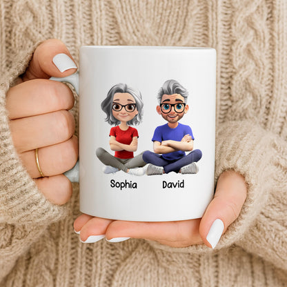 Capture Your Special Moments With A Customizable Couple Design - Personalized Custom Coffee Mug - CPL1056_MG