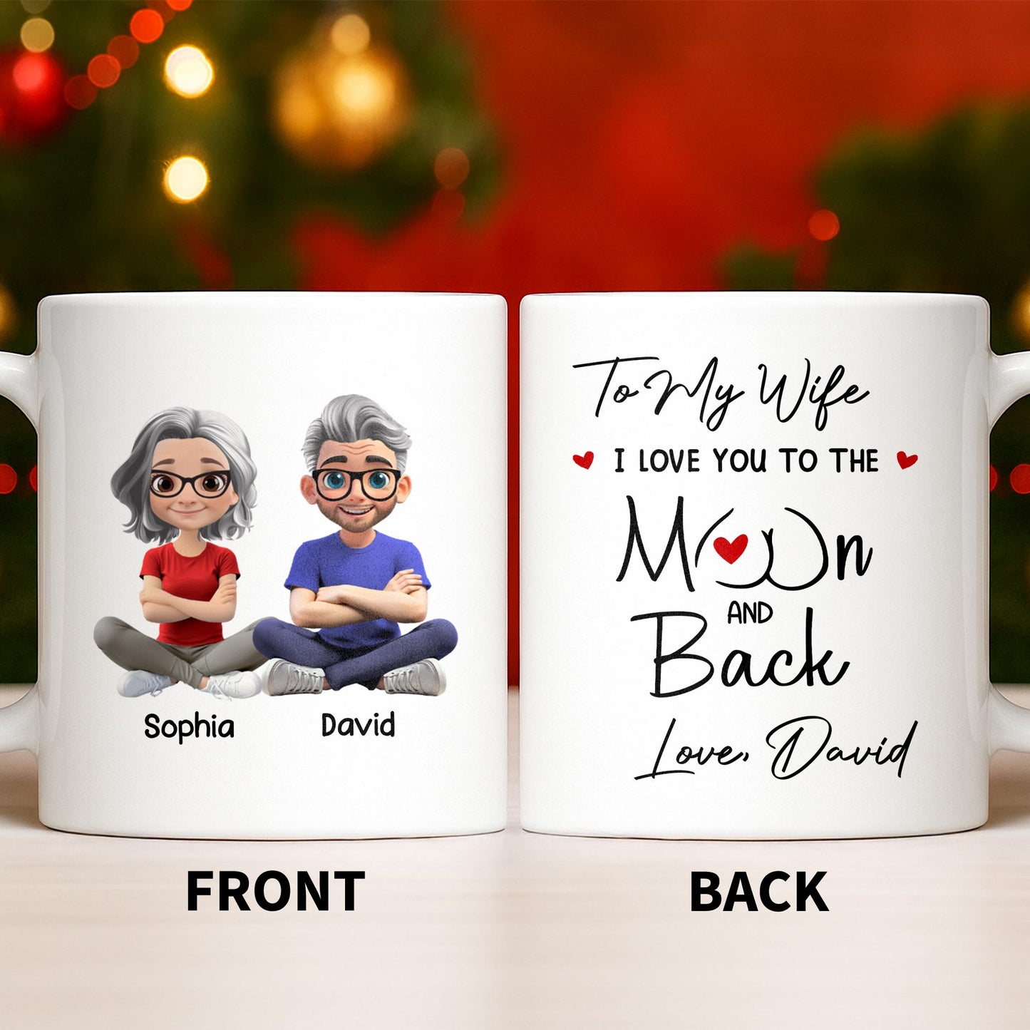 Capture Your Special Moments With A Customizable Couple Design - Personalized Custom Coffee Mug - CPL1056_MG