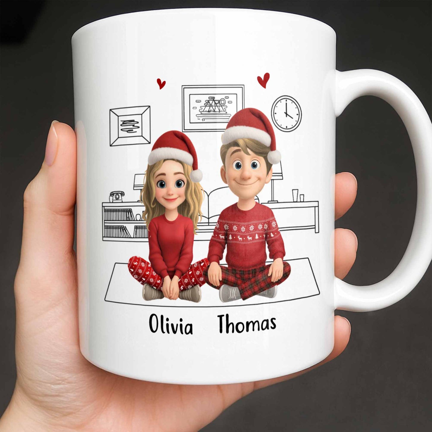 Only One I Want To Annoy, Text And Stars Design - Personalized Custom Coffee Mug - CPL1057_MG