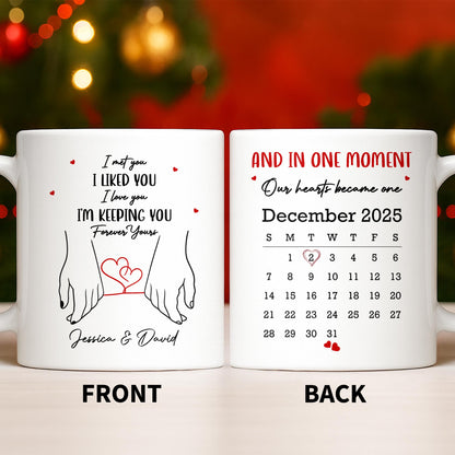 I Met You, I Liked You, Love And Holding Hands - Personalized Custom Coffee Mug - CPL1074_MG