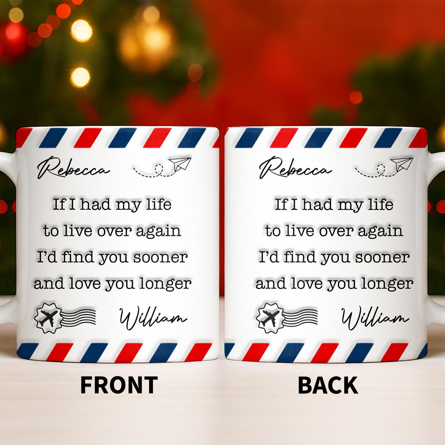 Find You Sooner And Love You Longer With Mail Envelope And Star - Personalized Custom Coffee Mug - CPL1109_MG