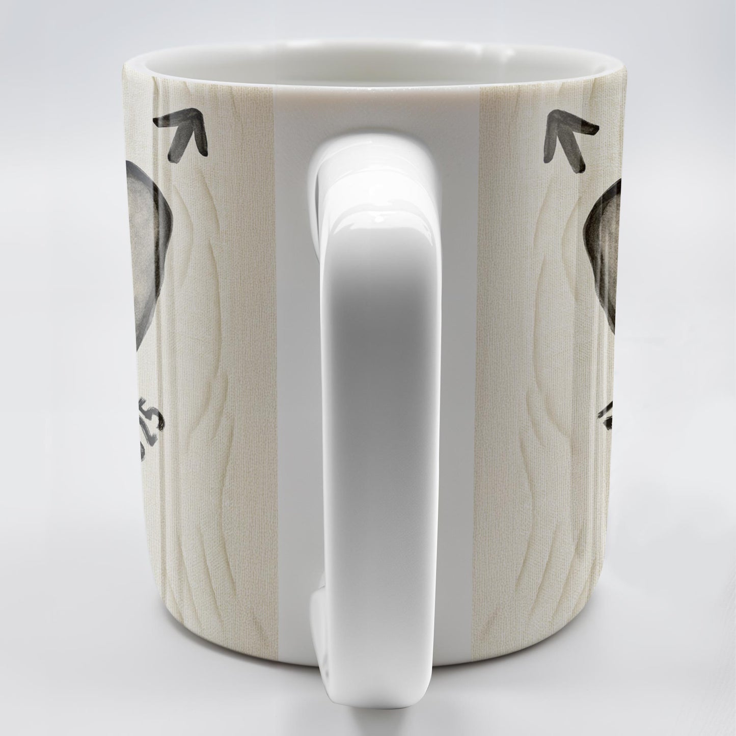 Celebrate Your Love Every Day With A Beautiful Heart Design - Personalized Custom Coffee Mug - CPL1156_MG