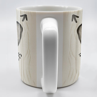 Celebrate Your Love Every Day With A Beautiful Heart Design - Personalized Custom Coffee Mug - CPL1156_MG