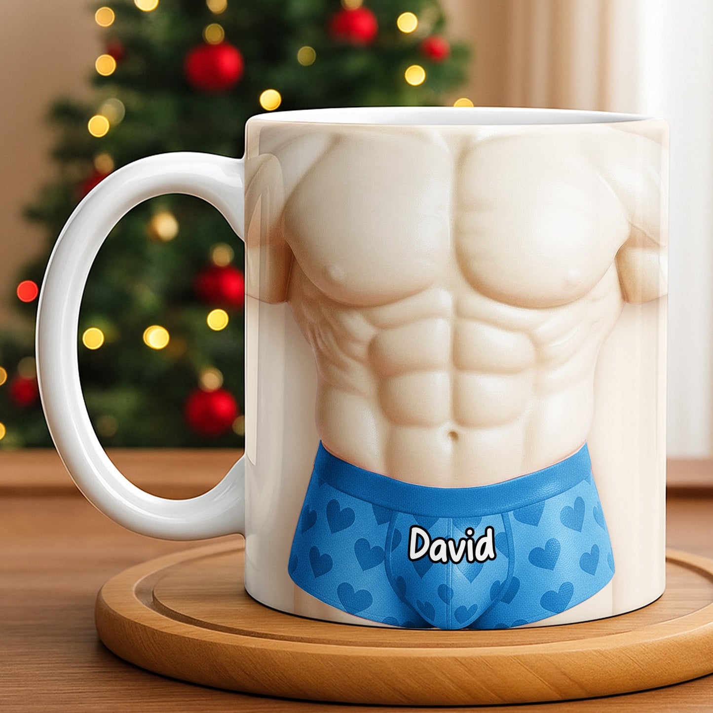 Celebrate Your Love With A Playful Romantic Design - Personalized Custom Coffee Mug - CPL1159_MG