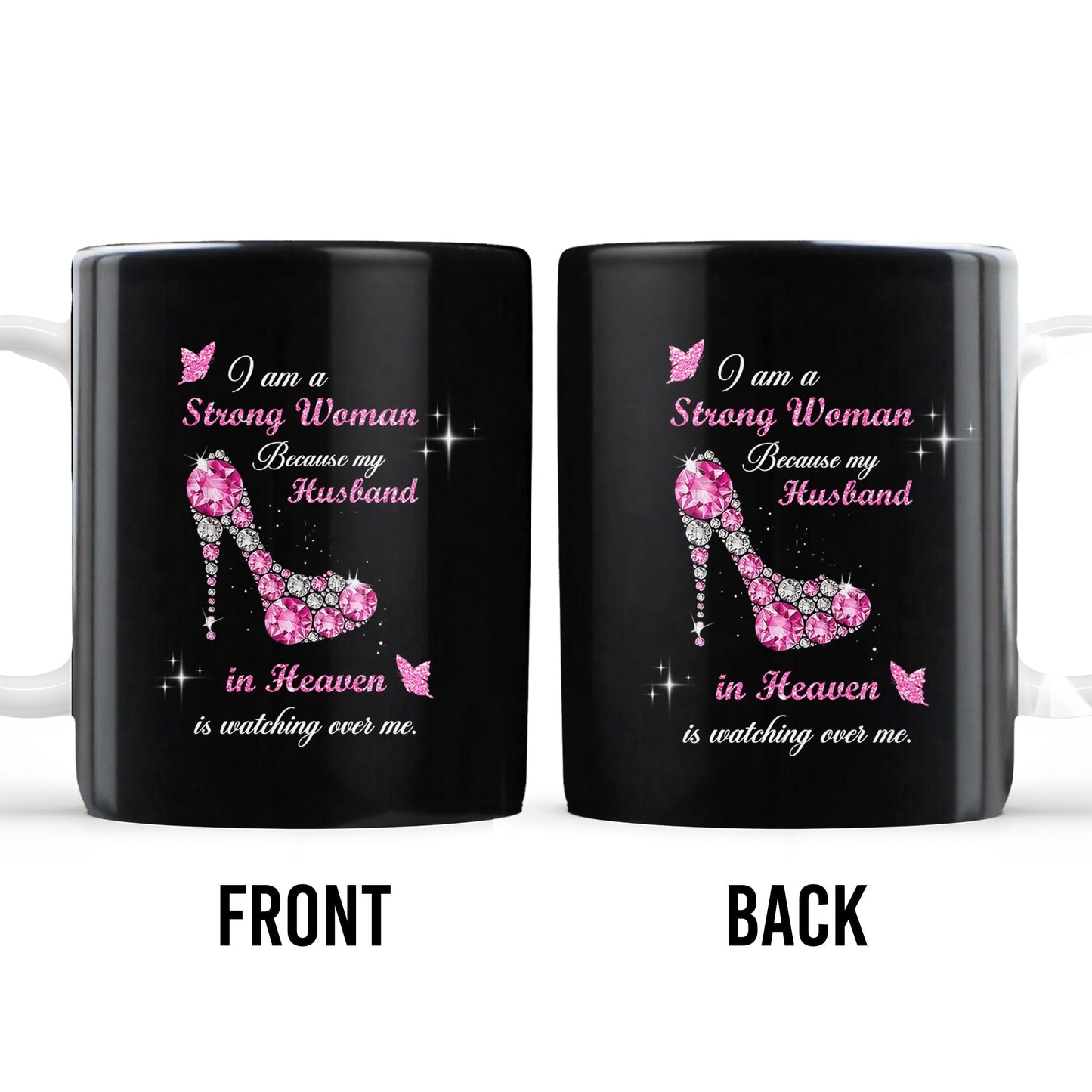 Strong Woman High Heels Memorial Mug - Personalized Custom Coffee Mug - CPL117_MG