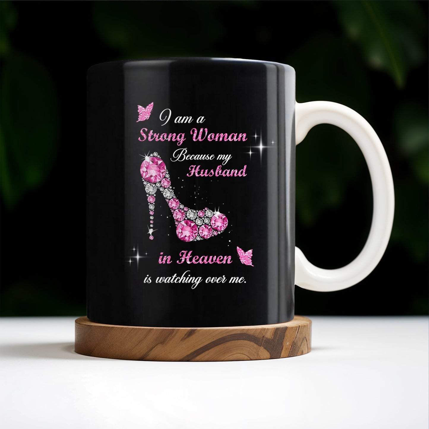Strong Woman High Heels Memorial Mug - Personalized Custom Coffee Mug - CPL117_MG