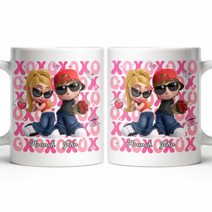 Celebrate Your Special Moments With Adorable Cartoon Figures - Personalized Custom Coffee Mug - CPL1286_MG