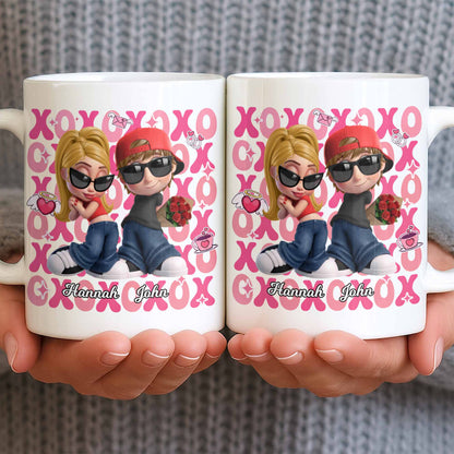 Celebrate Your Special Moments With Adorable Cartoon Figures - Personalized Custom Coffee Mug - CPL1286_MG