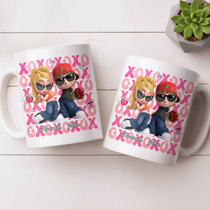 Celebrate Your Special Moments With Adorable Cartoon Figures - Personalized Custom Coffee Mug - CPL1286_MG