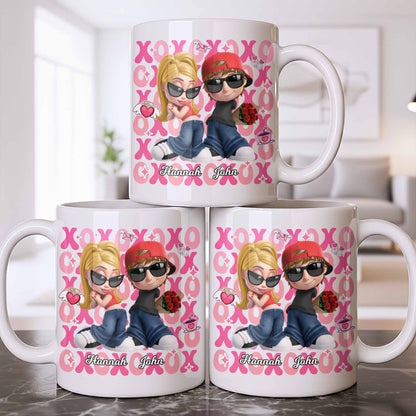 Celebrate Your Special Moments With Adorable Cartoon Figures - Personalized Custom Coffee Mug - CPL1286_MG
