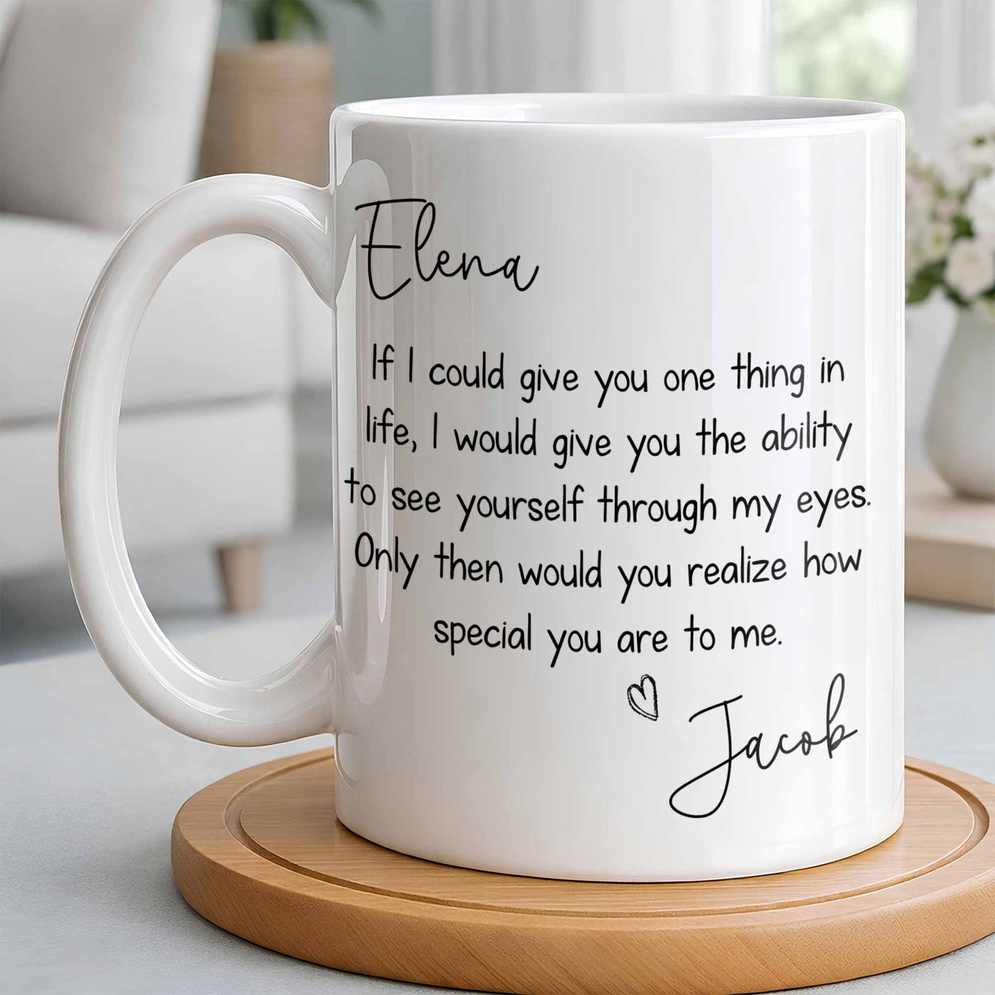 My Eyes Show How Special You Are - Personalized Custom Coffee Mug - CPL1296_MG