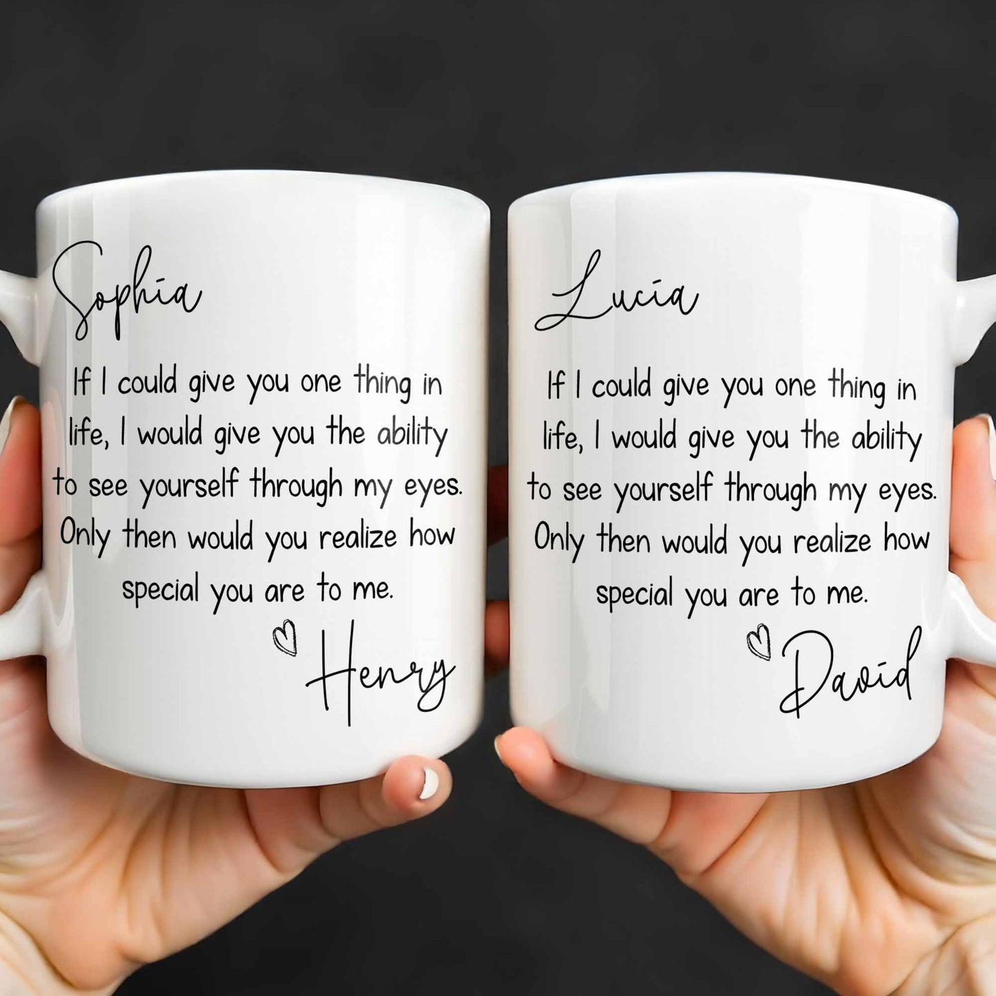 My Eyes Show How Special You Are - Personalized Custom Coffee Mug - CPL1296_MG