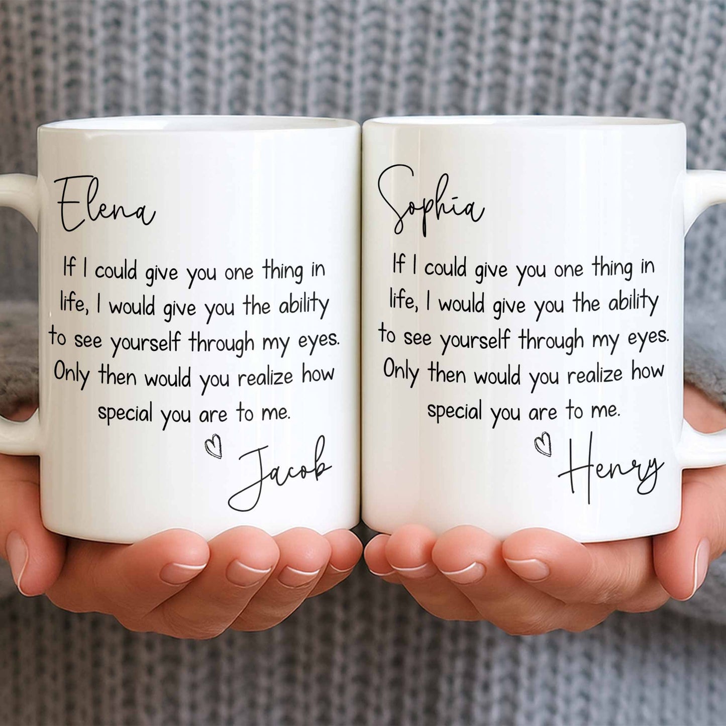 My Eyes Show How Special You Are - Personalized Custom Coffee Mug - CPL1296_MG