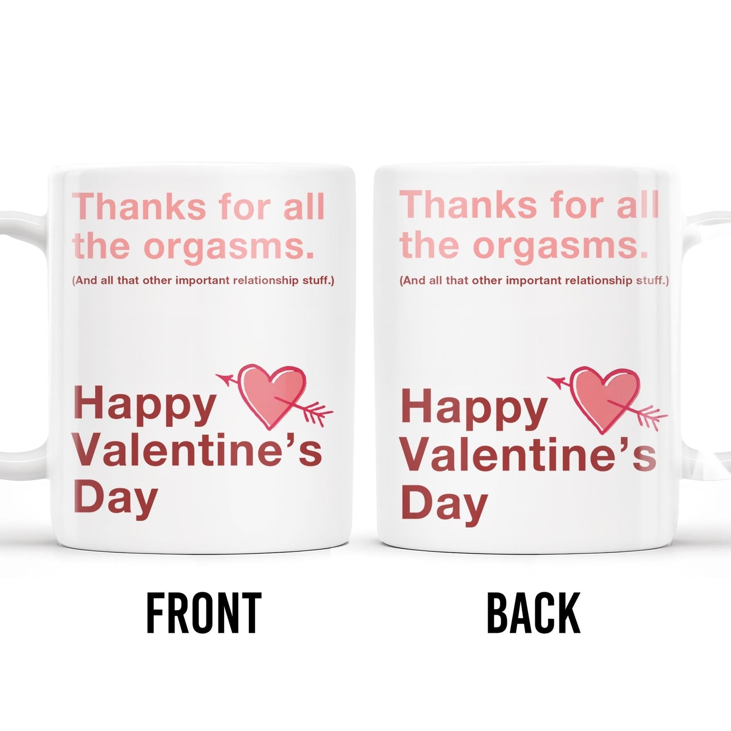 Happy Valentine's Day Love and Relationship Moments Mug - Personalized Custom Coffee Mug - CPL130_MG