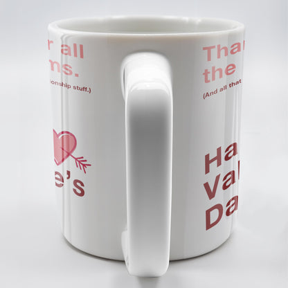 Happy Valentine's Day Love and Relationship Moments Mug - Personalized Custom Coffee Mug - CPL130_MG